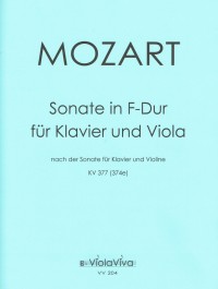 VV 204 • MOZART - Sonata - Piano score, part (1)